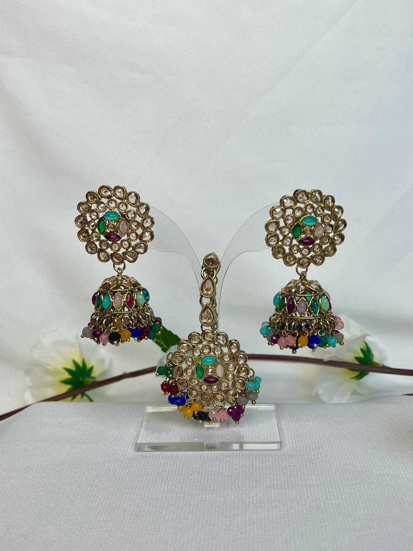 Roohi Jhumka Tikkaset - 7 colors