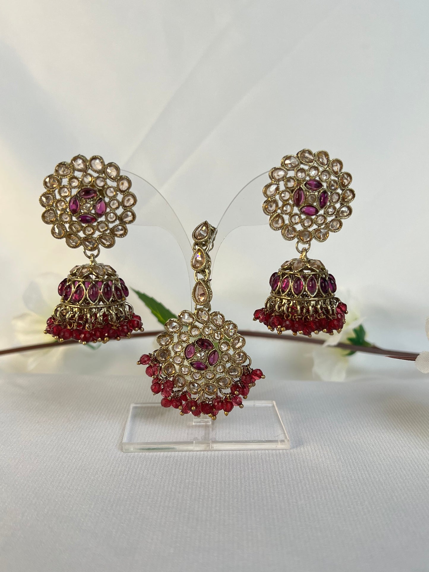 Roohi Jhumka Tikkaset - 7 colors