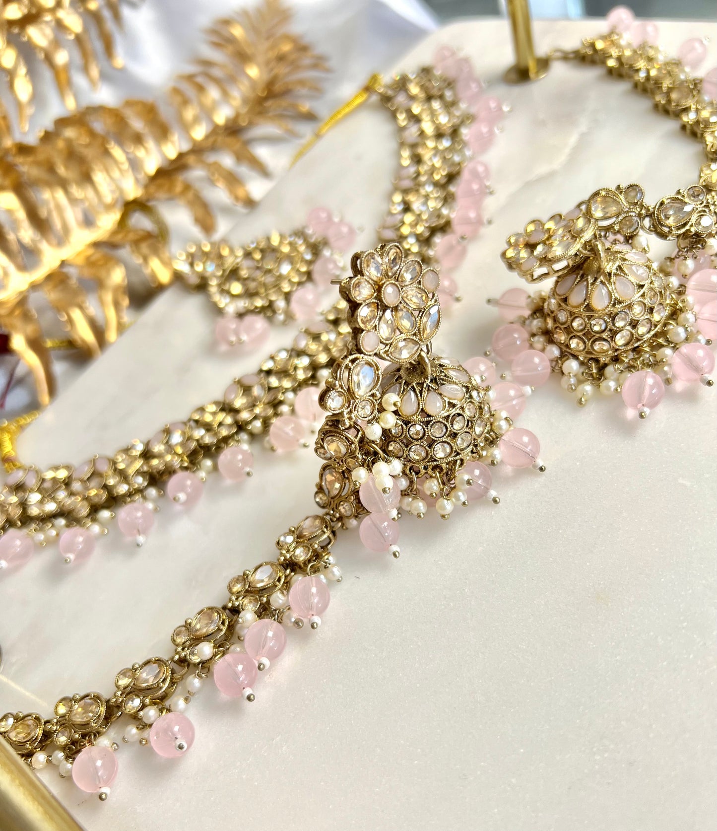 Sahara Necklaceset - Baby Pink