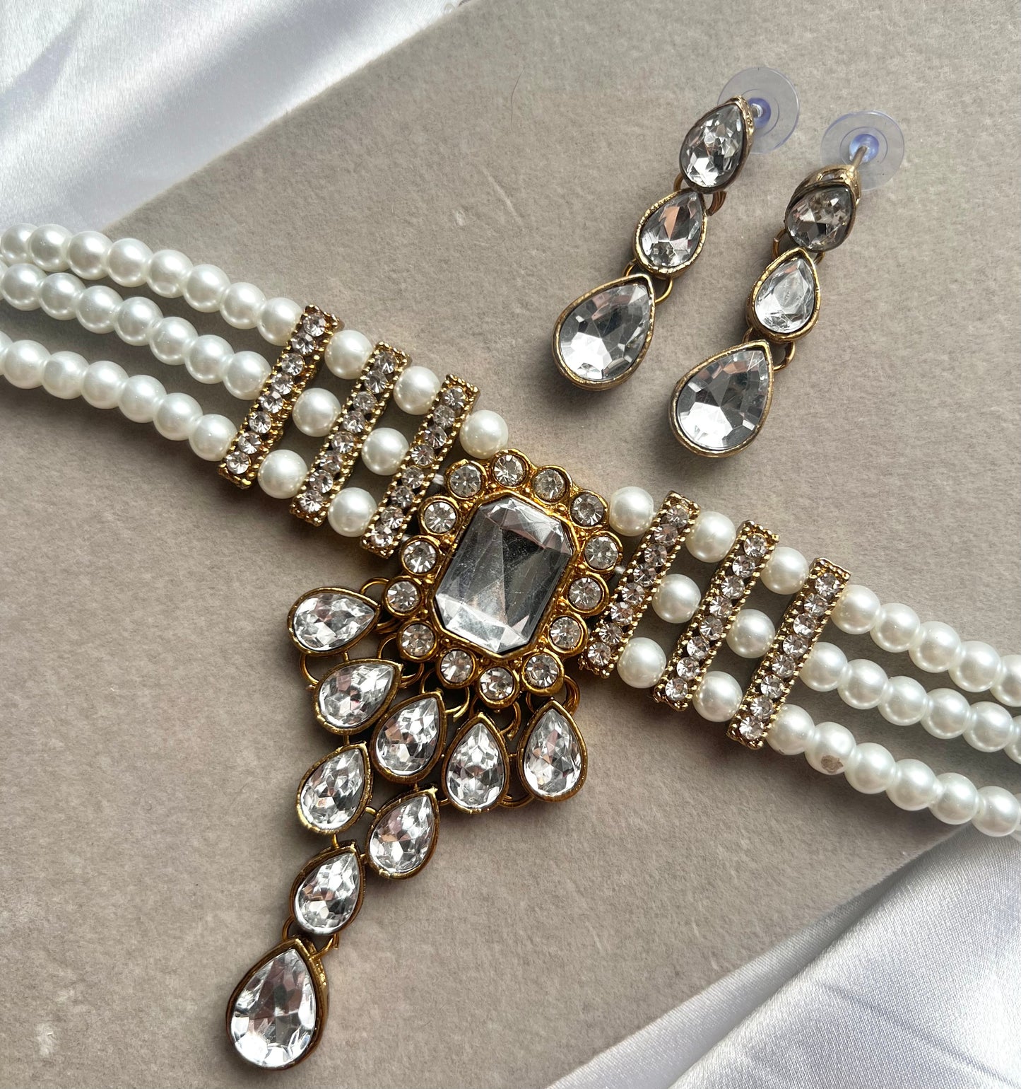 Pari Necklaceset - Black/White