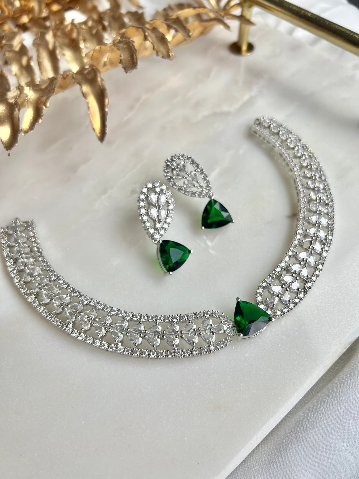 AD Necklaceset - Green