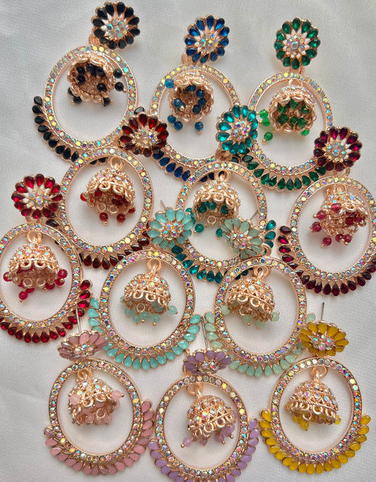 Tania Jhumka Earrings - 12 colors SALE