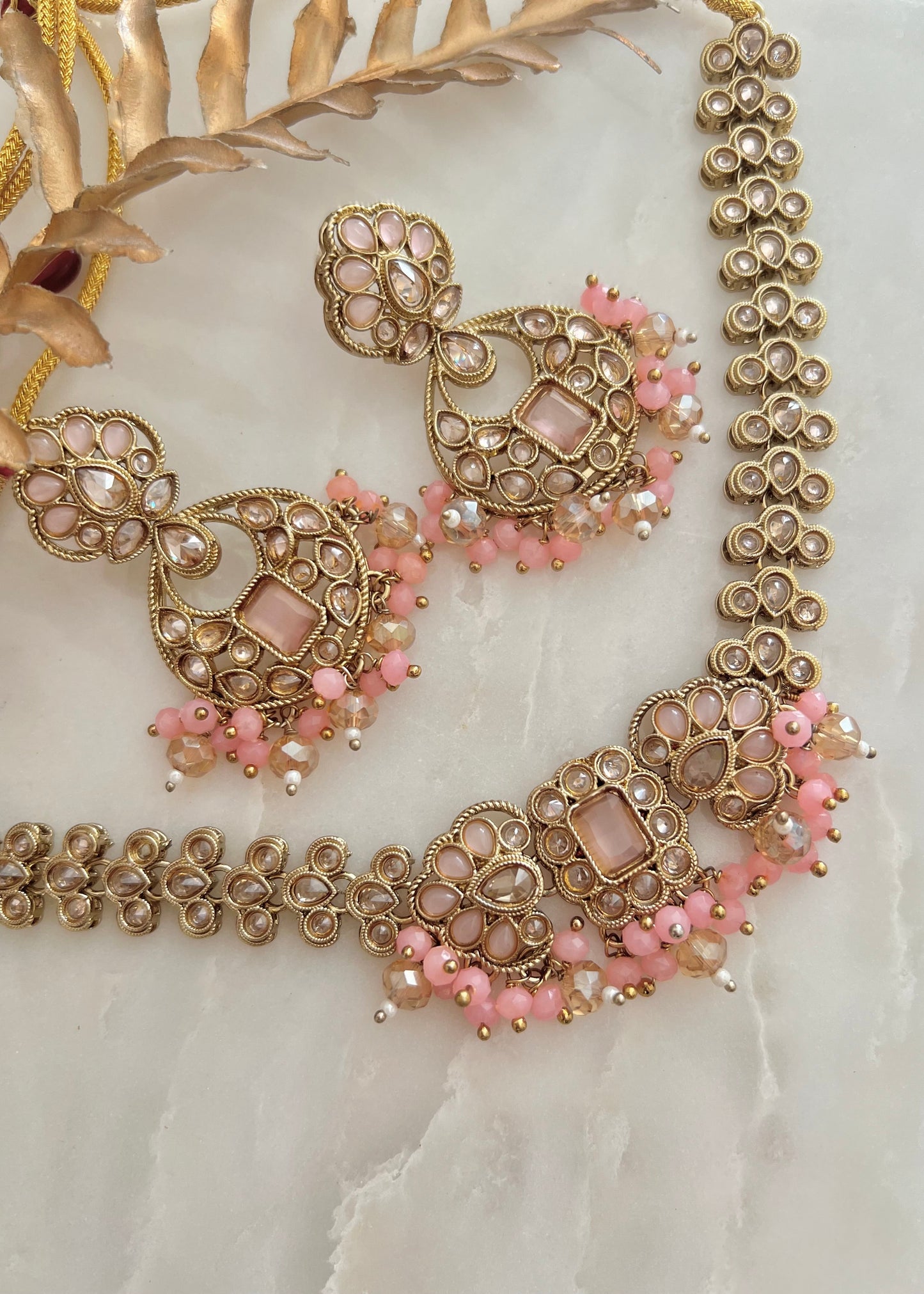 Mia Necklaceset -Babypink