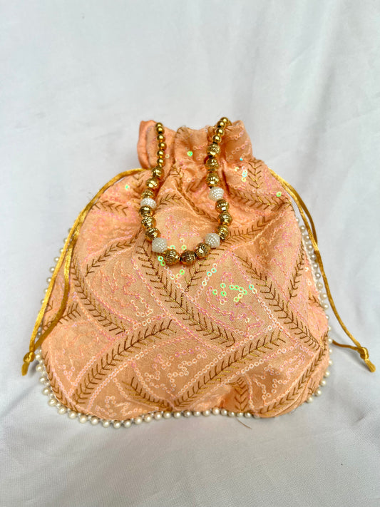 Potlibag Glam - Peach