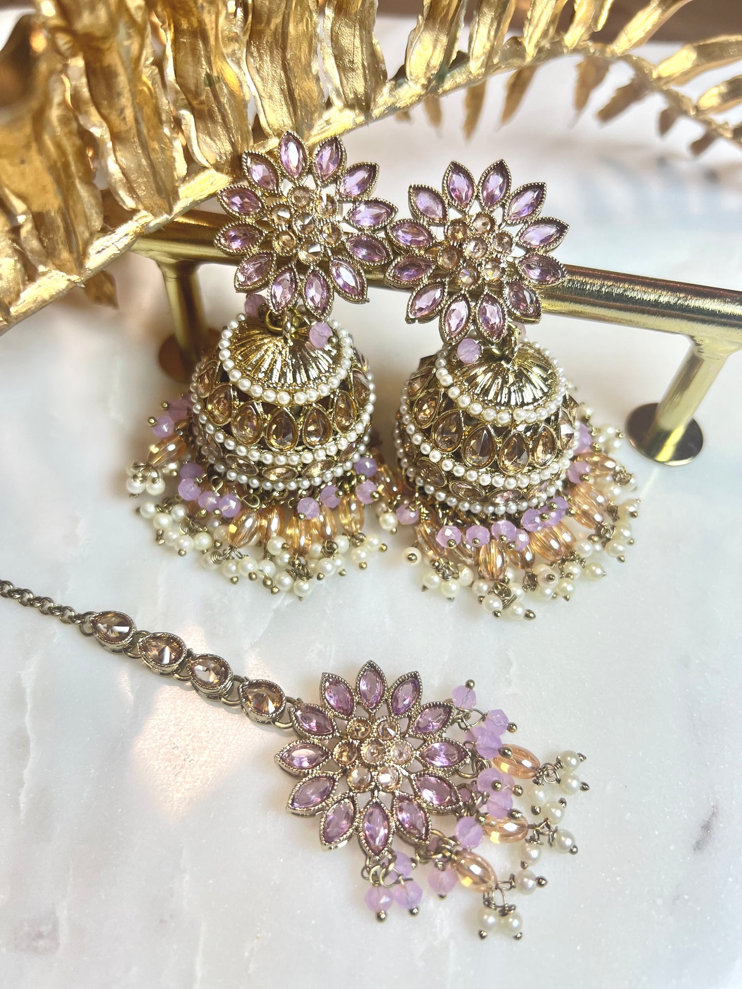 Jhumka Tikkaset - 3 colors