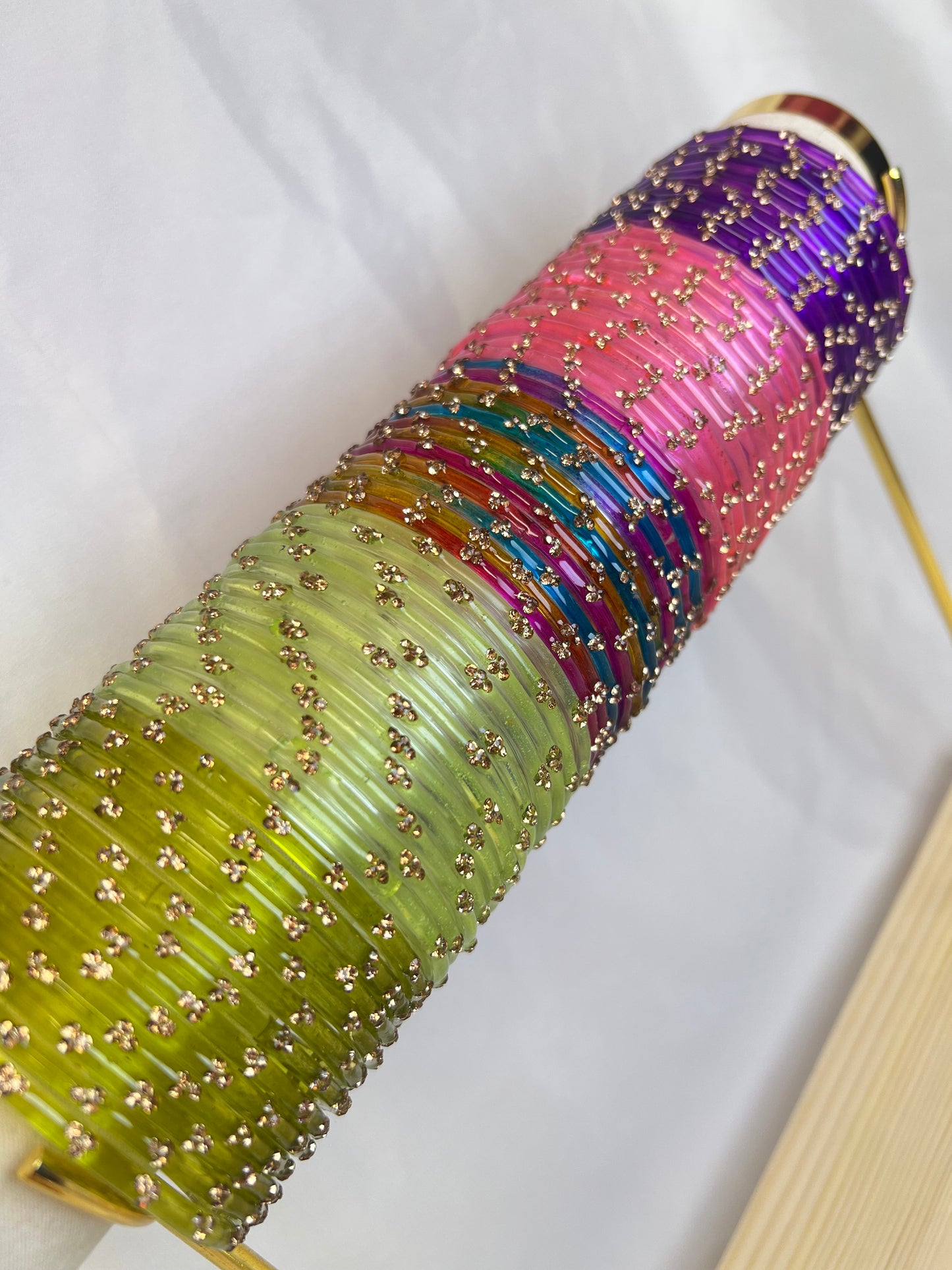 Glass Bangles - Pink