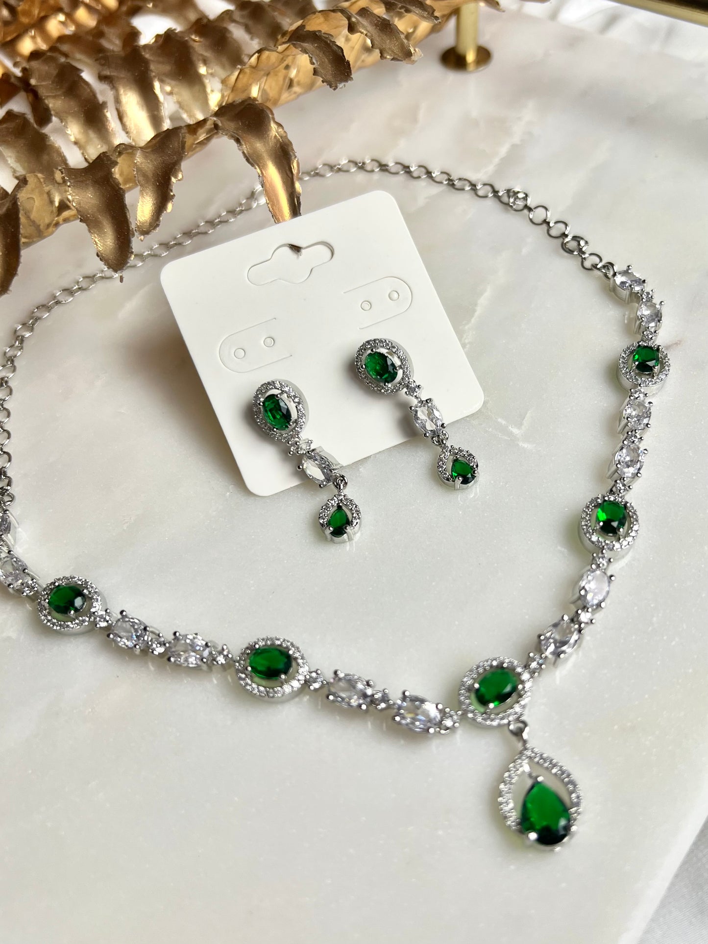 AD Necklaceset Light - Green