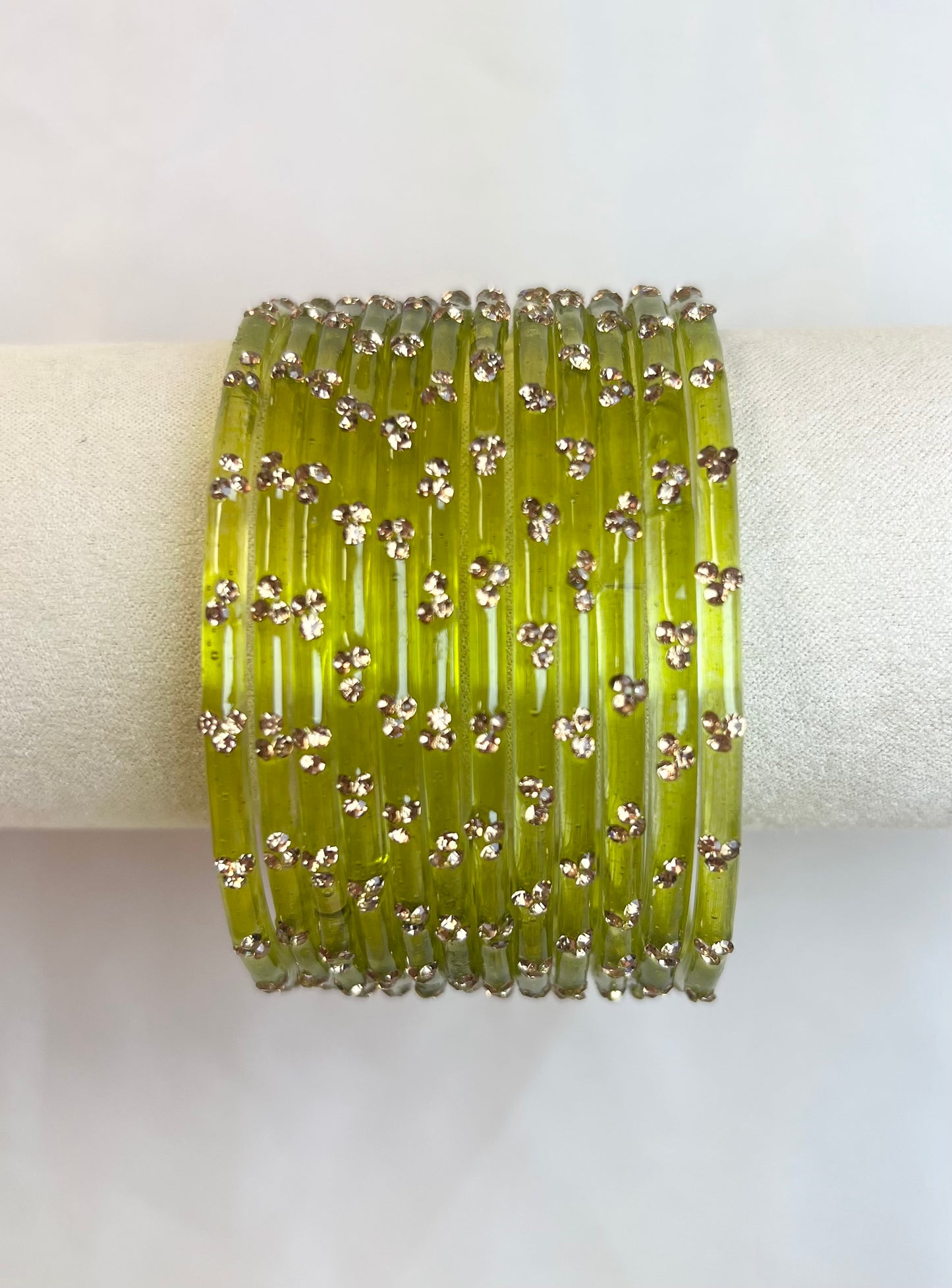 Glass Bangles - Mehndi