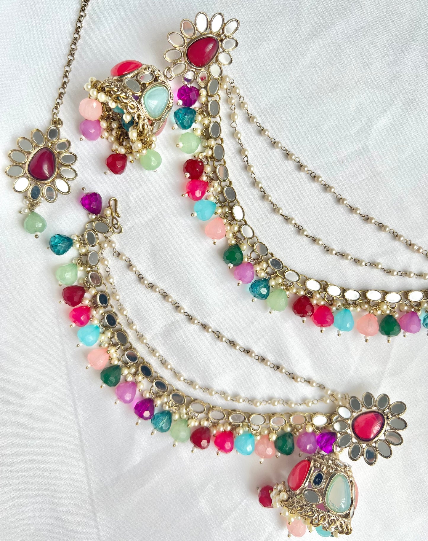 2-in-1 Jhumka Sahara Tikkaset