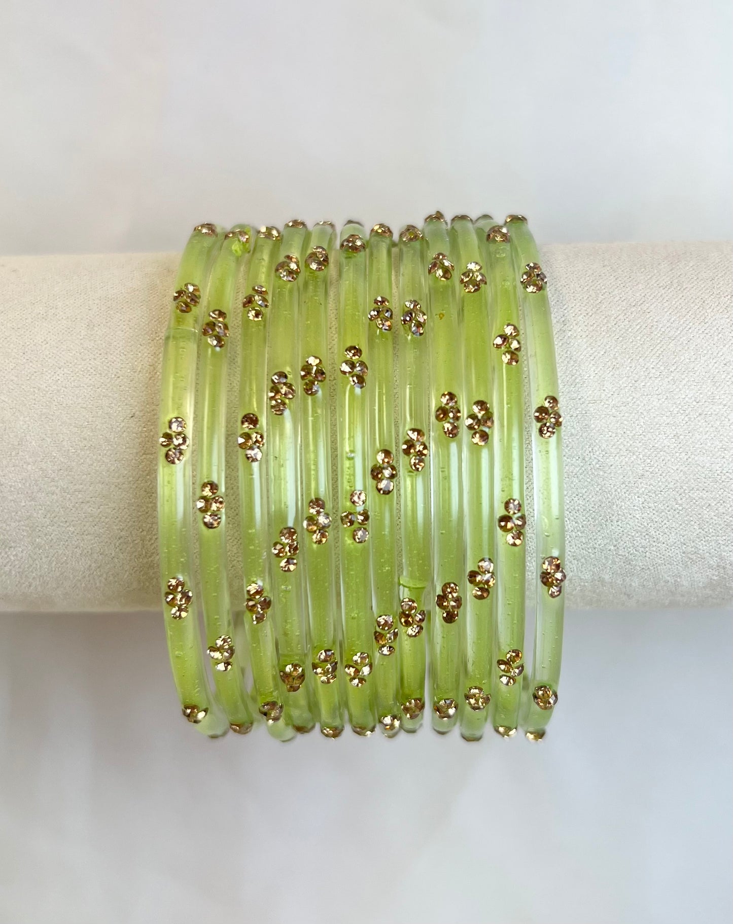 Glass Bangles - Mint
