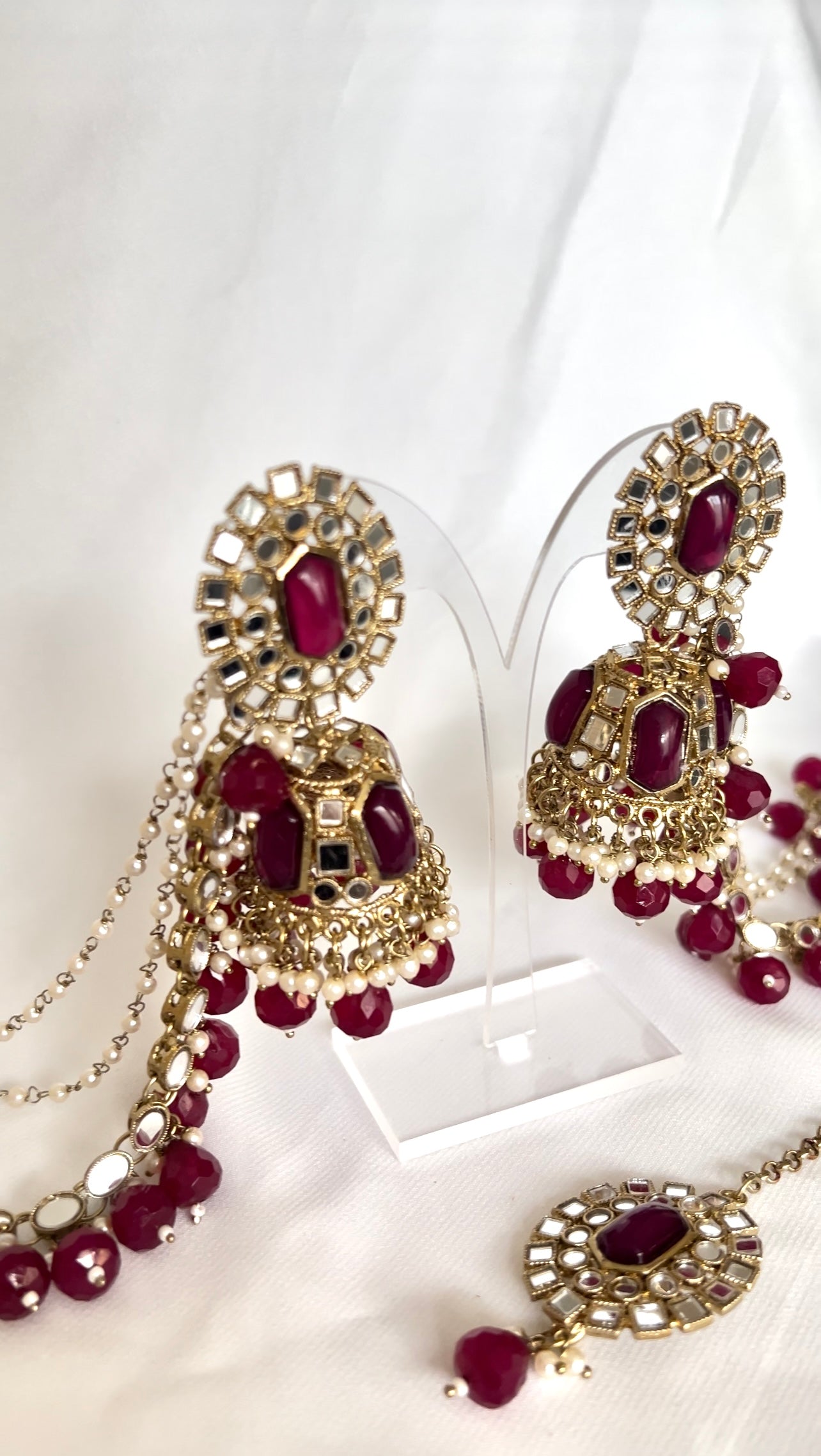 2-in-1 Jhumka Sahara Tikkaset