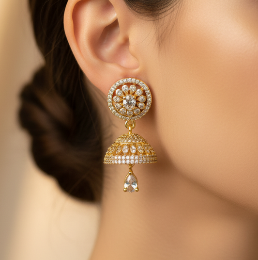 AD Mini Jhumka Earrings