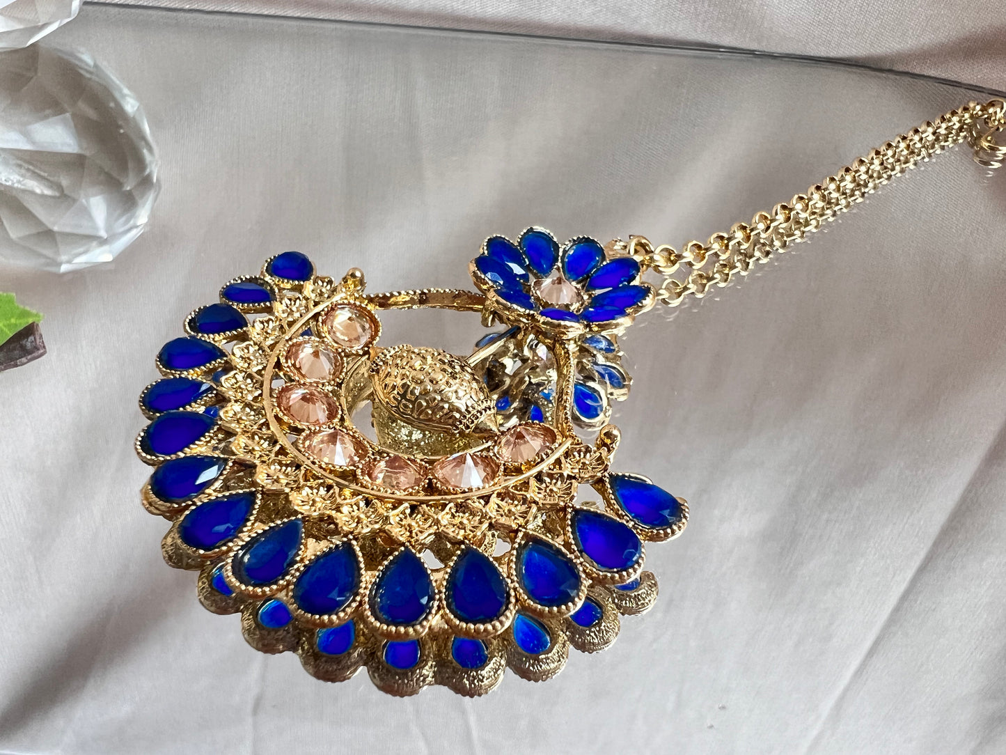 CLEARANCE SALE Navy blue Tikka Set