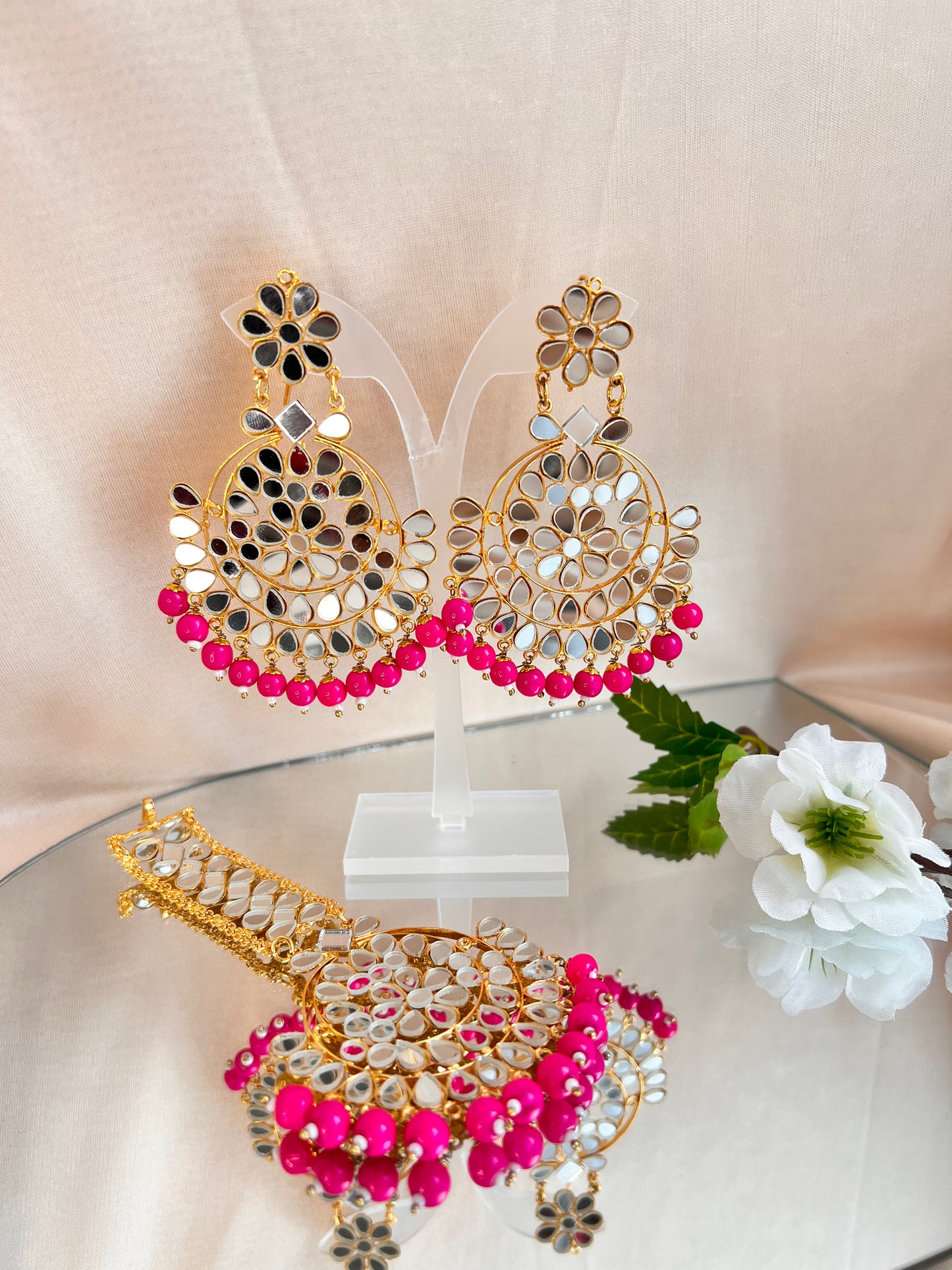 Spiegel-Tikka-Set – Rosa