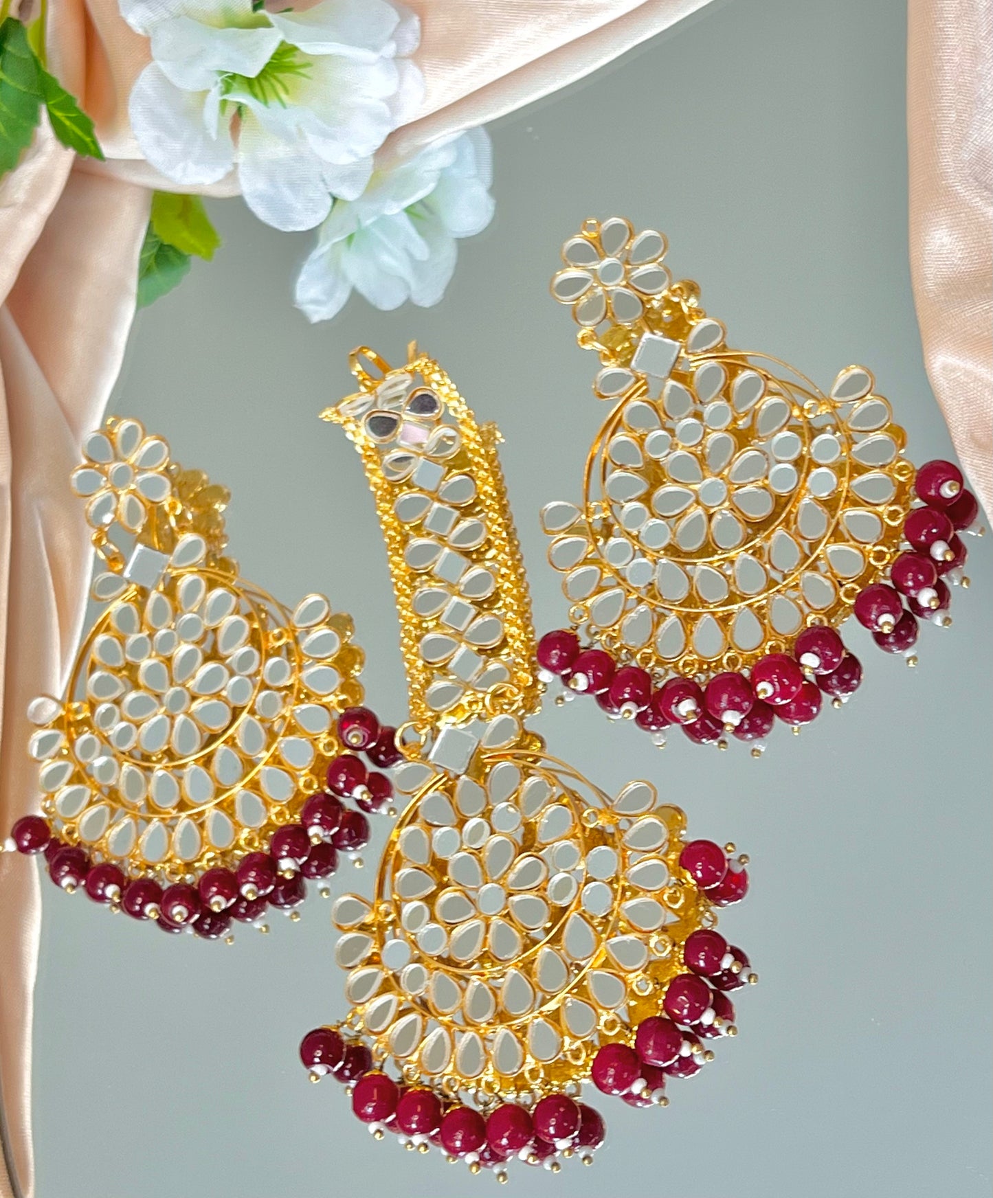 Spiegel-Tikka-Set – Rosa