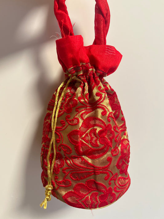 Small Potli Bag - Red 002