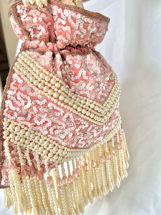 Potlibag Chiq Velvet - Pink