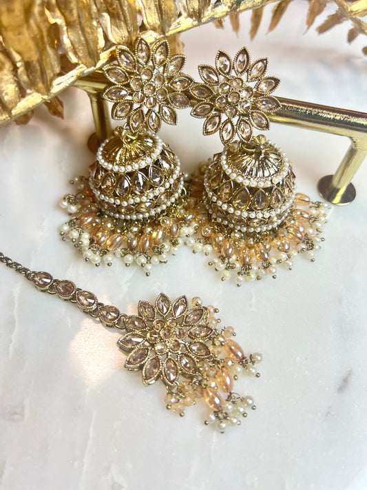 Jhumka Tikkaset - 3 colors