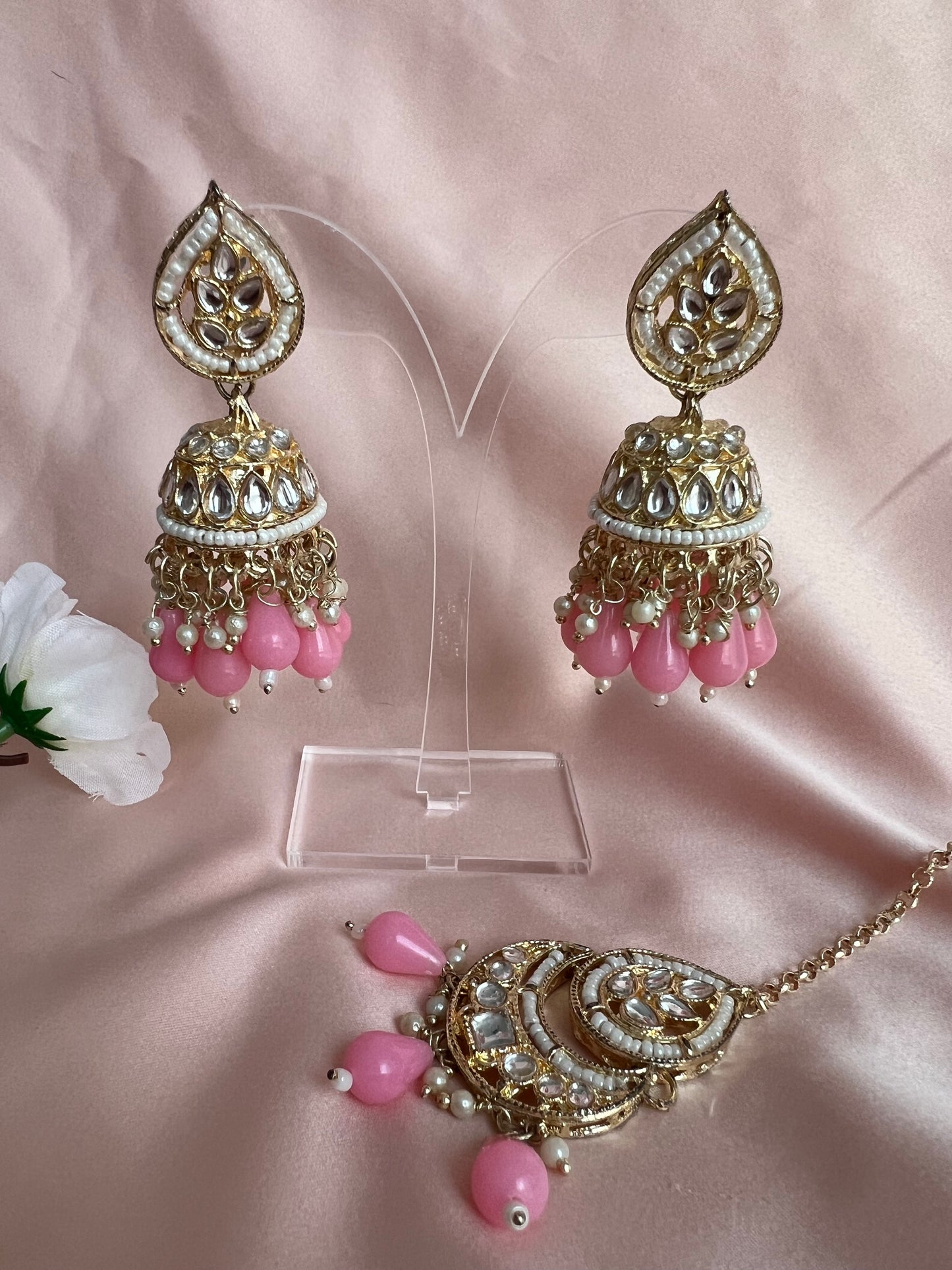 Isha Jhumka Tikkaset - 3 colors