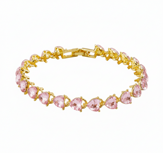 Heart Bracelet - Pink