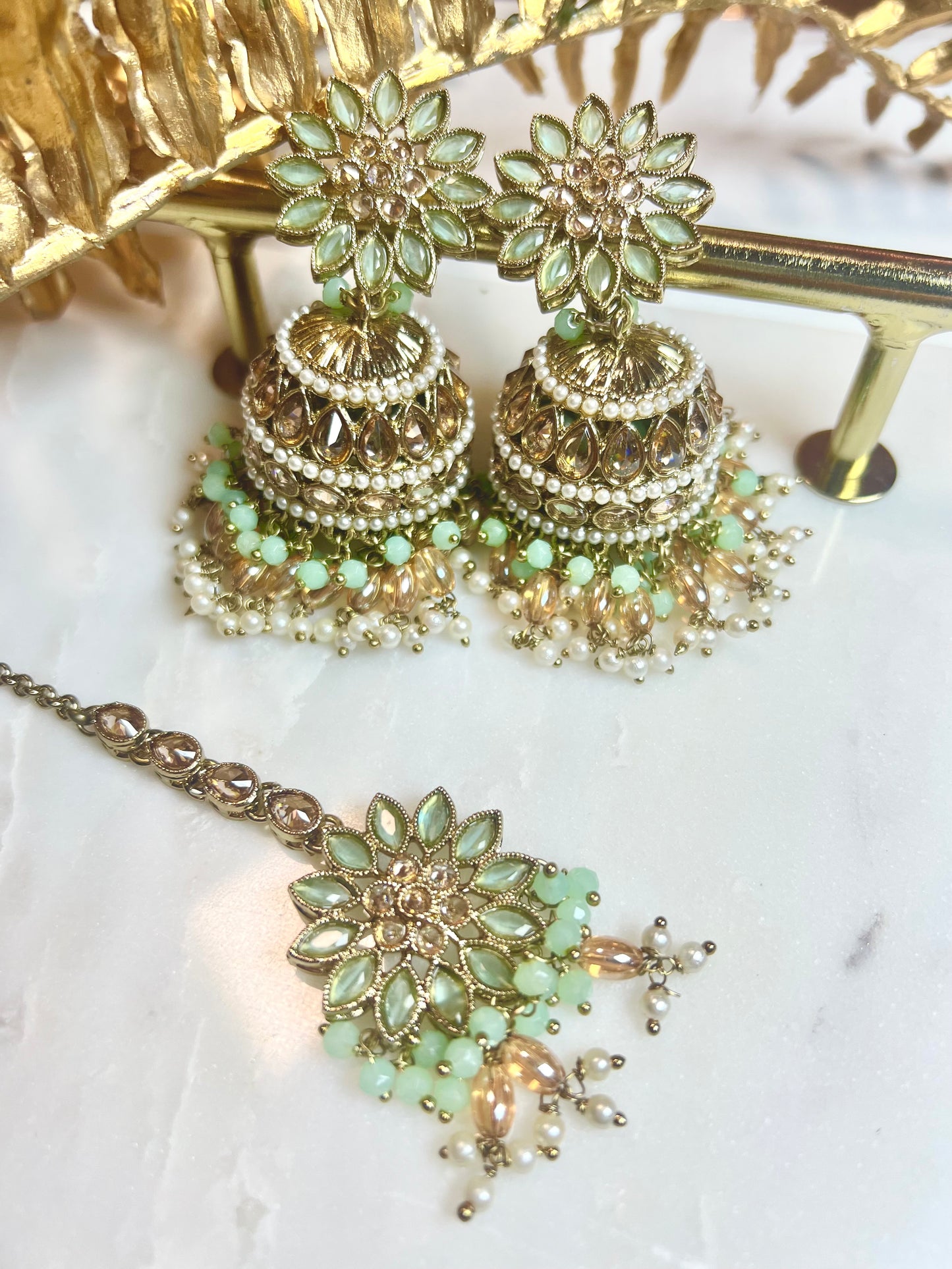 Jhumka Tikkaset - 3 colors