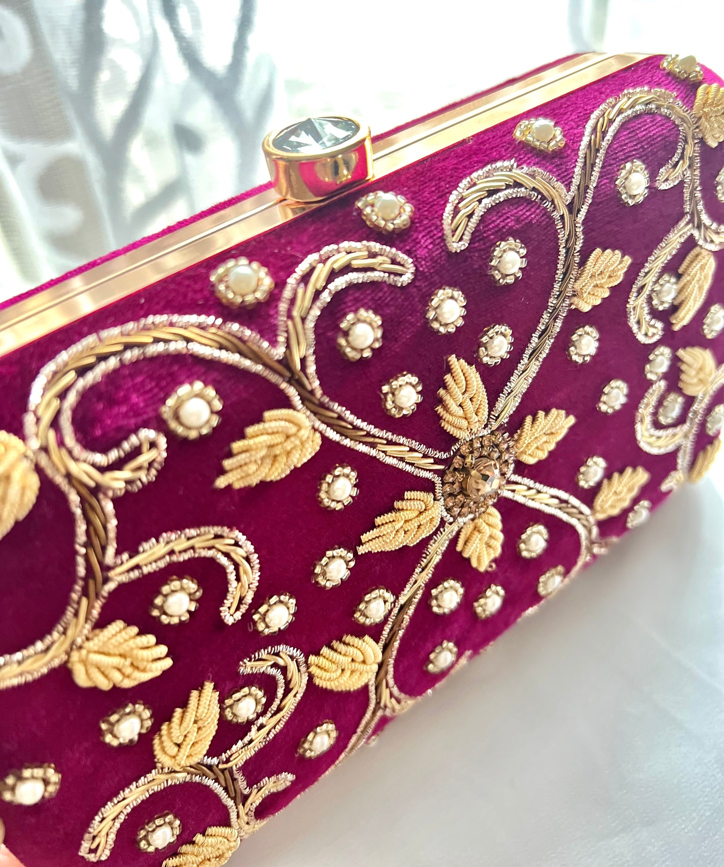 Purple/Wine Clutch