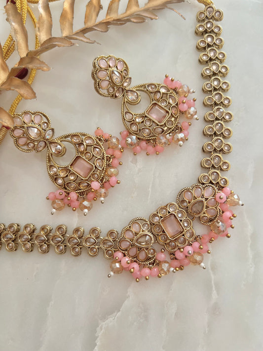 Mia Necklaceset -Babypink