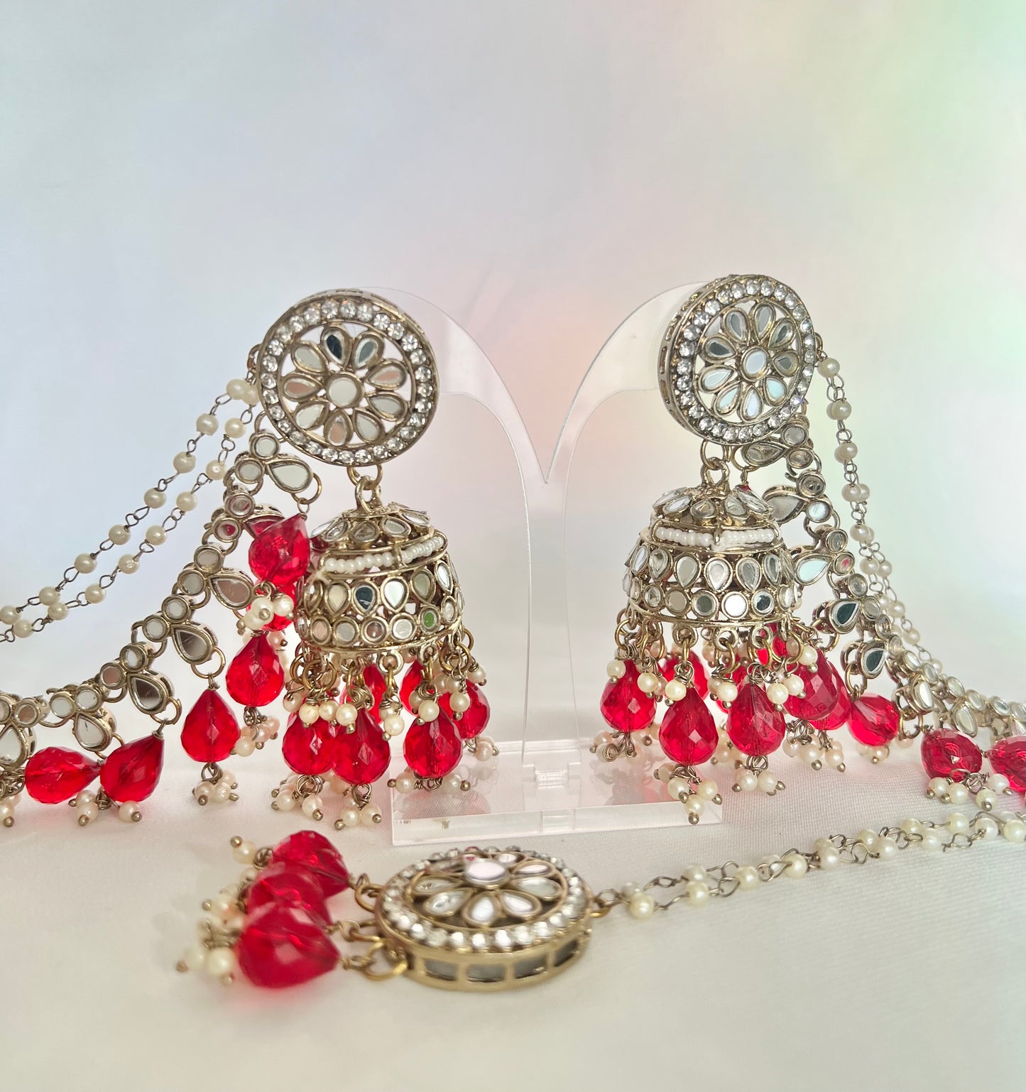 Alamzeb Jhumka Sahara Tikkaset - 3 colors