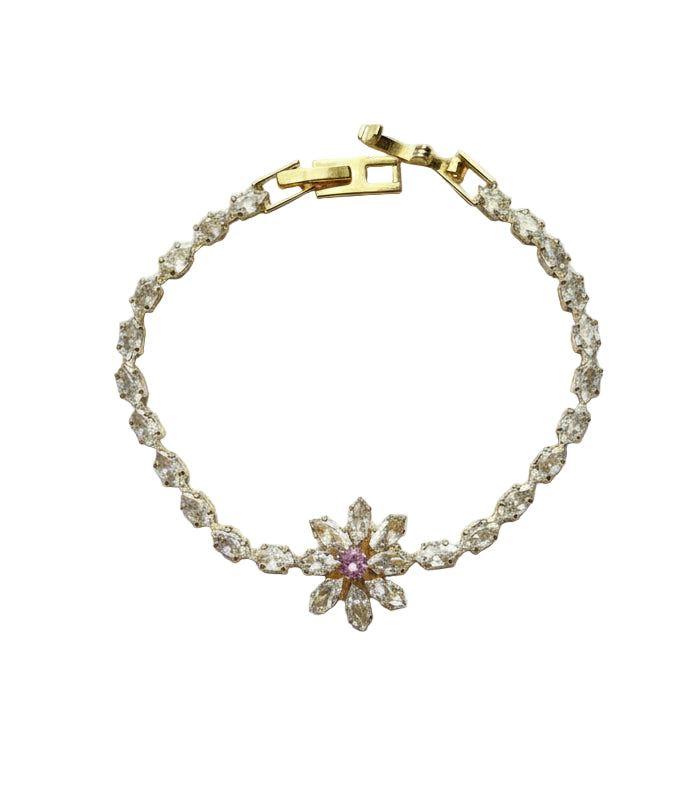 Bracelet Flower Lila