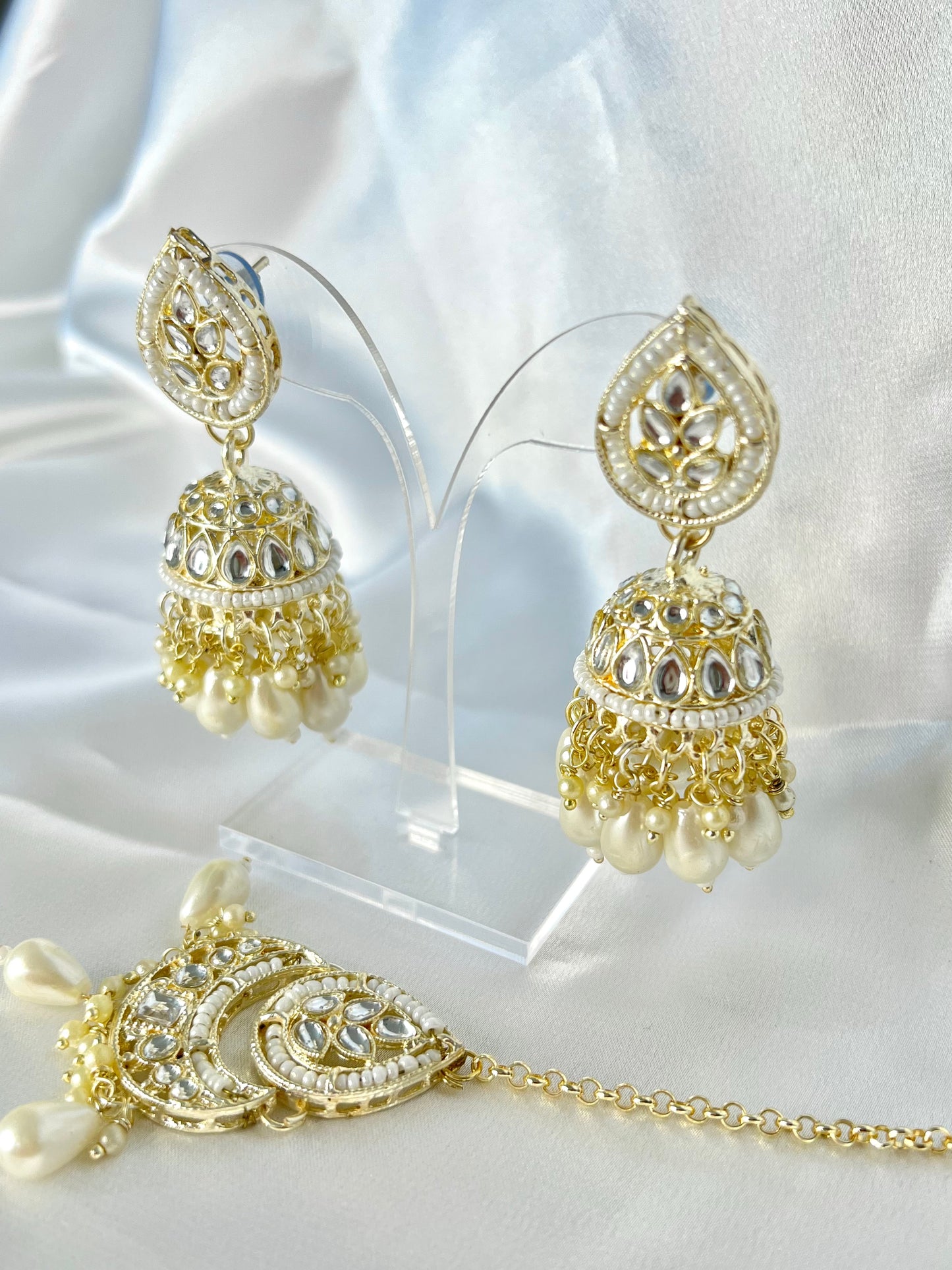 Isha Jhumka Tikkaset - 3 colors