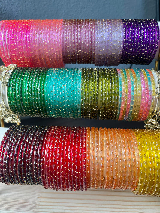 Raindrop Glass Bangles