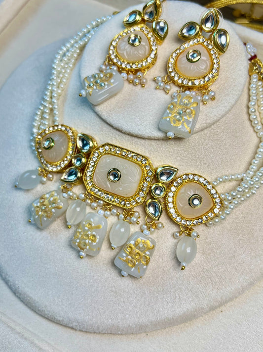 Zaina Necklaceset - White