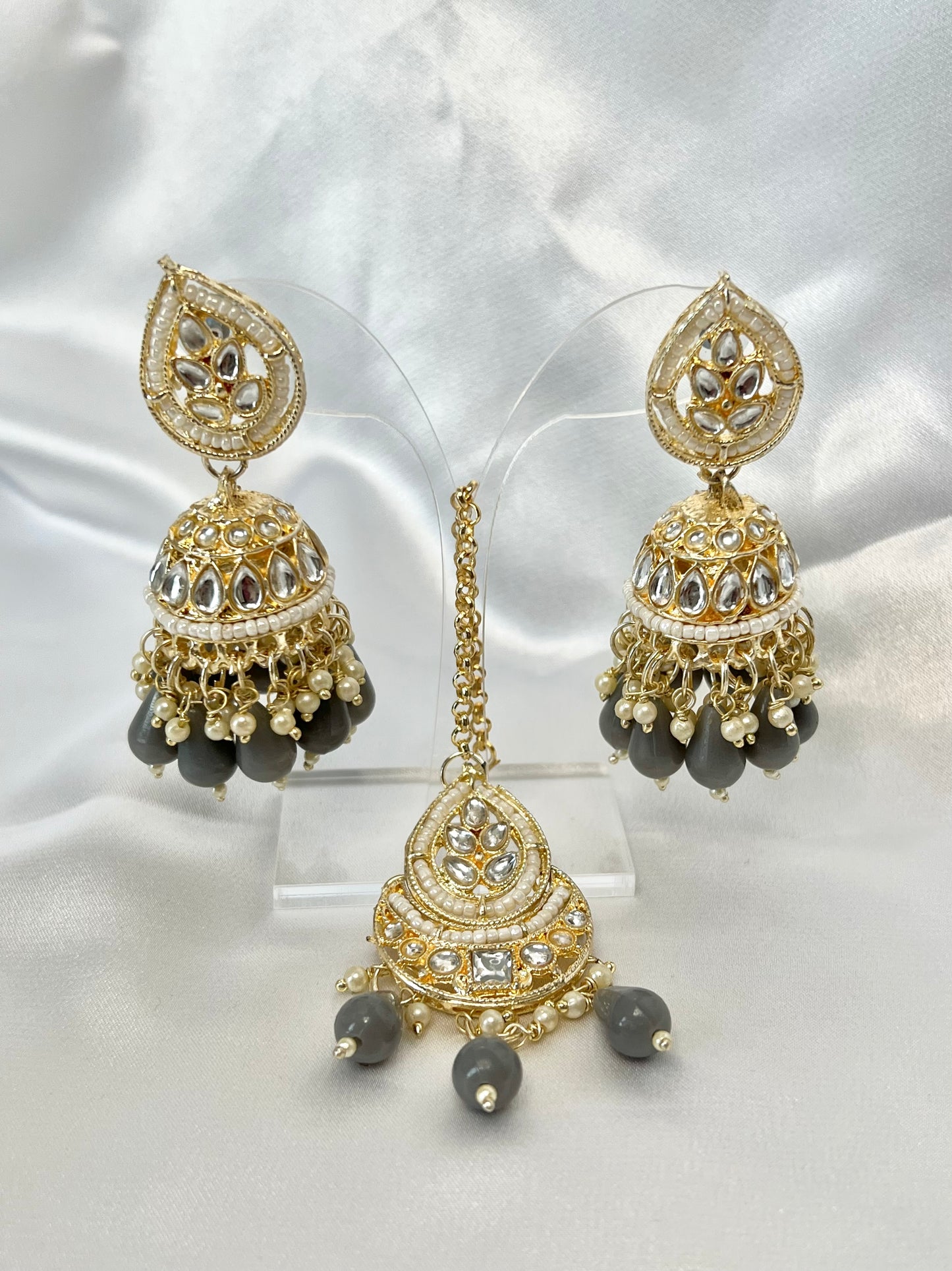 Isha Jhumka Tikkaset - 3 colors