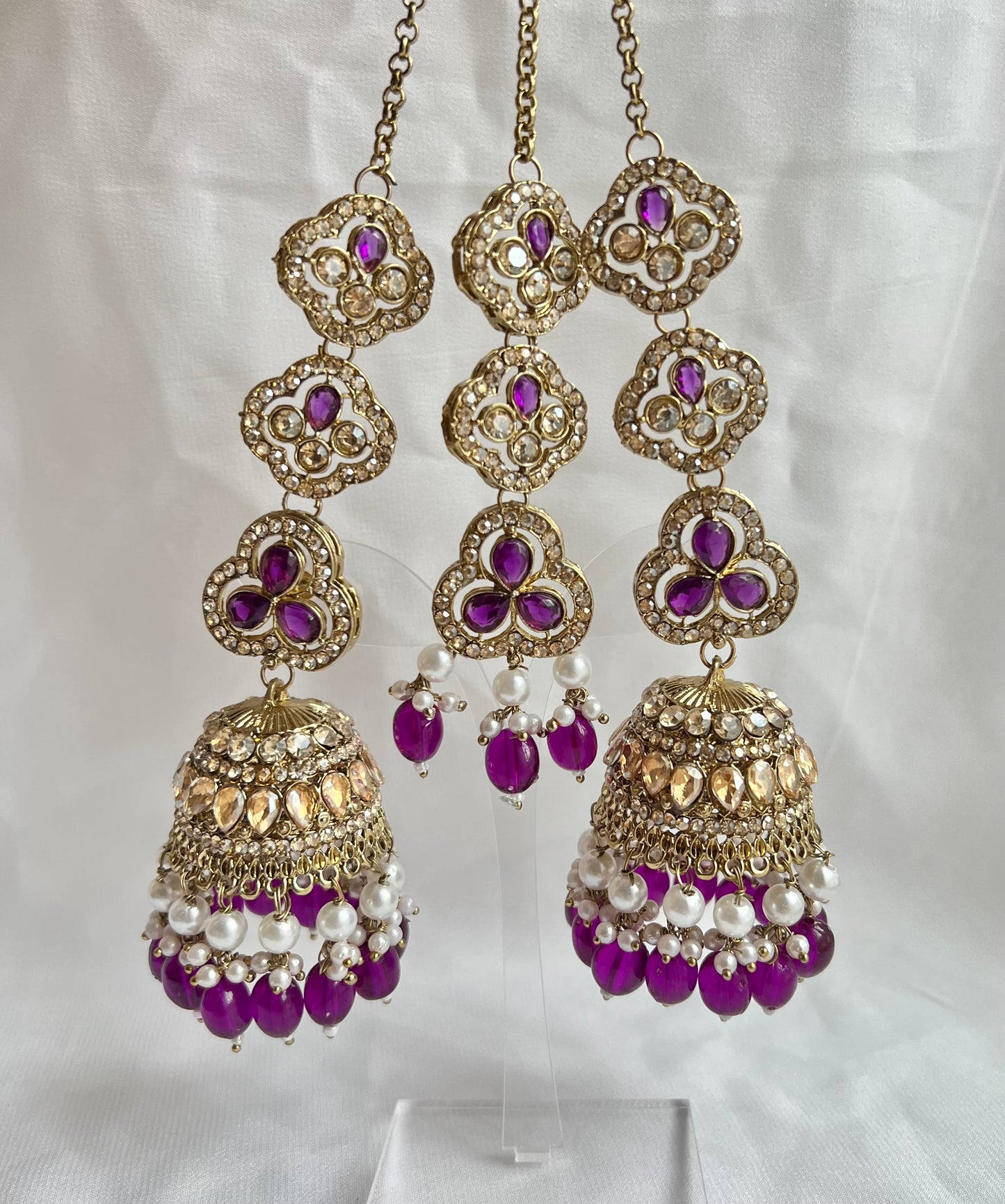 Jhumka Sahara Tikkaset - 6 colors