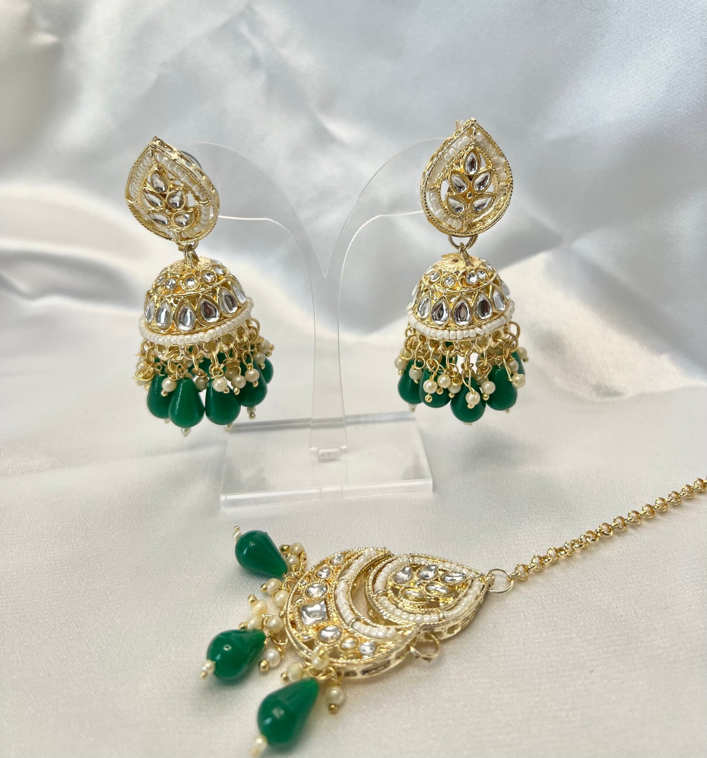 Isha Jhumka Tikkaset - 3 colors