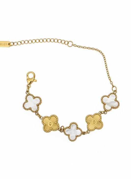 Lucky Bracelet Gold/White