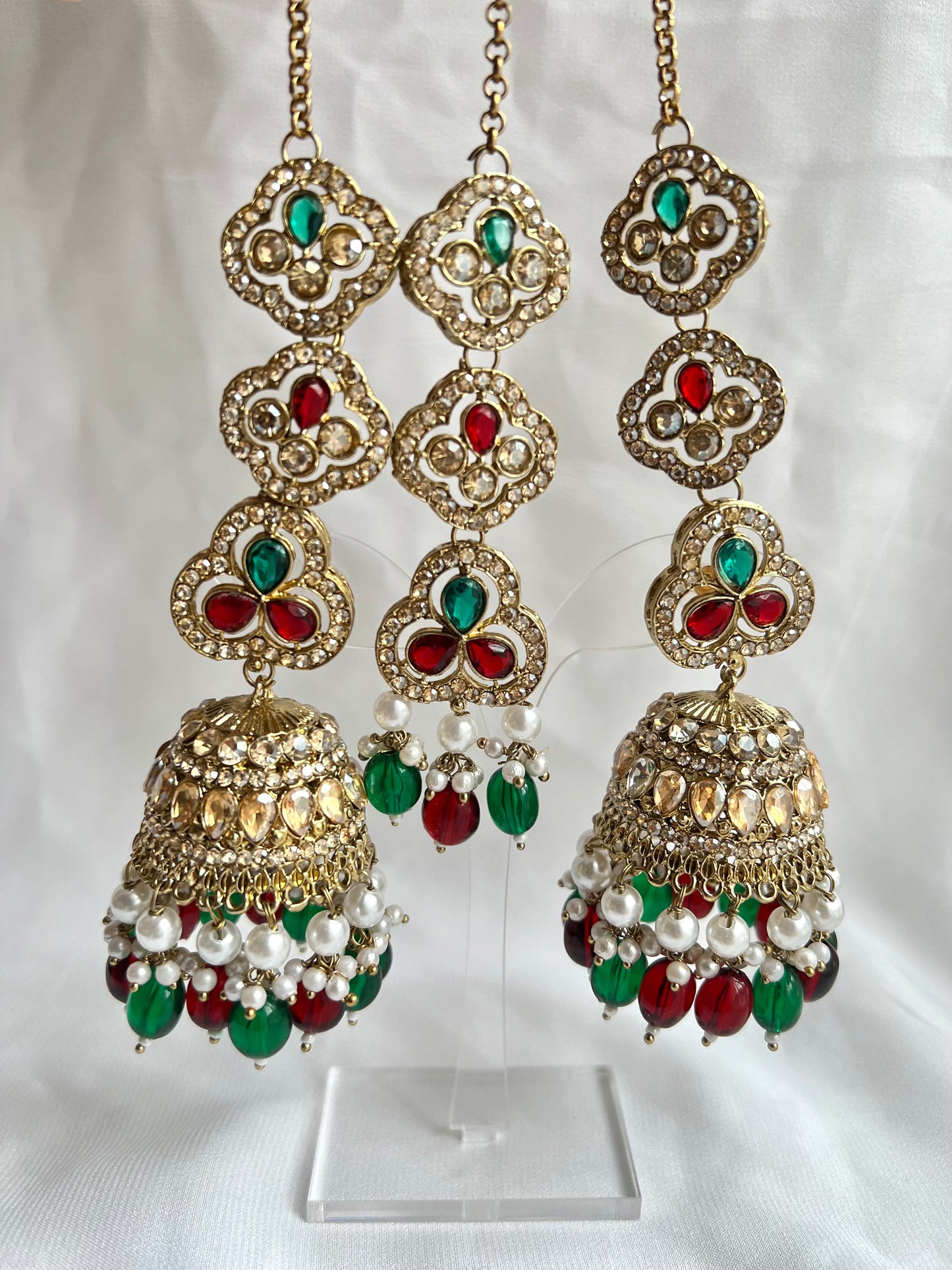 Jhumka Sahara Tikkaset - 6 colors