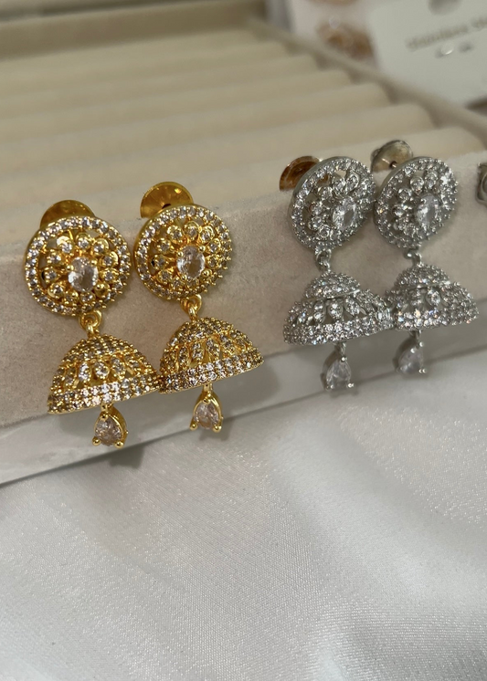 AD Mini Jhumka Earrings
