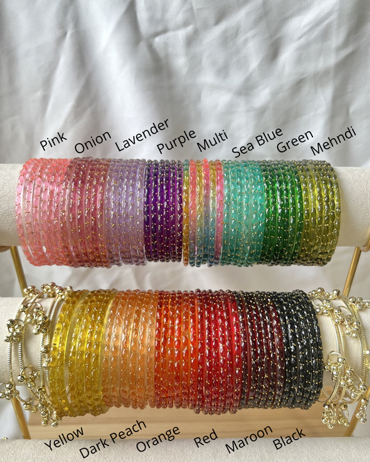 Raindrop Glass Bangles