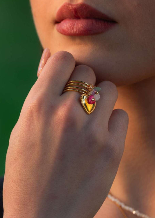 Heart Charm Ring
