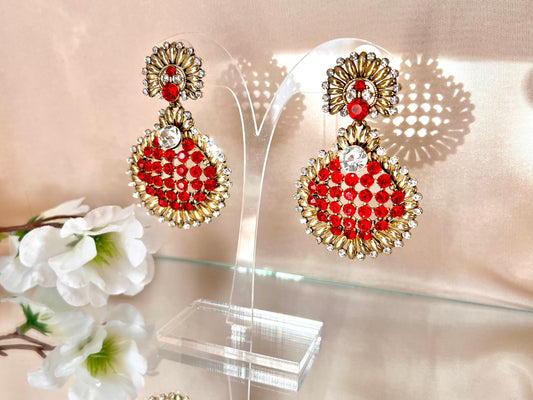 Sara Red Earrings