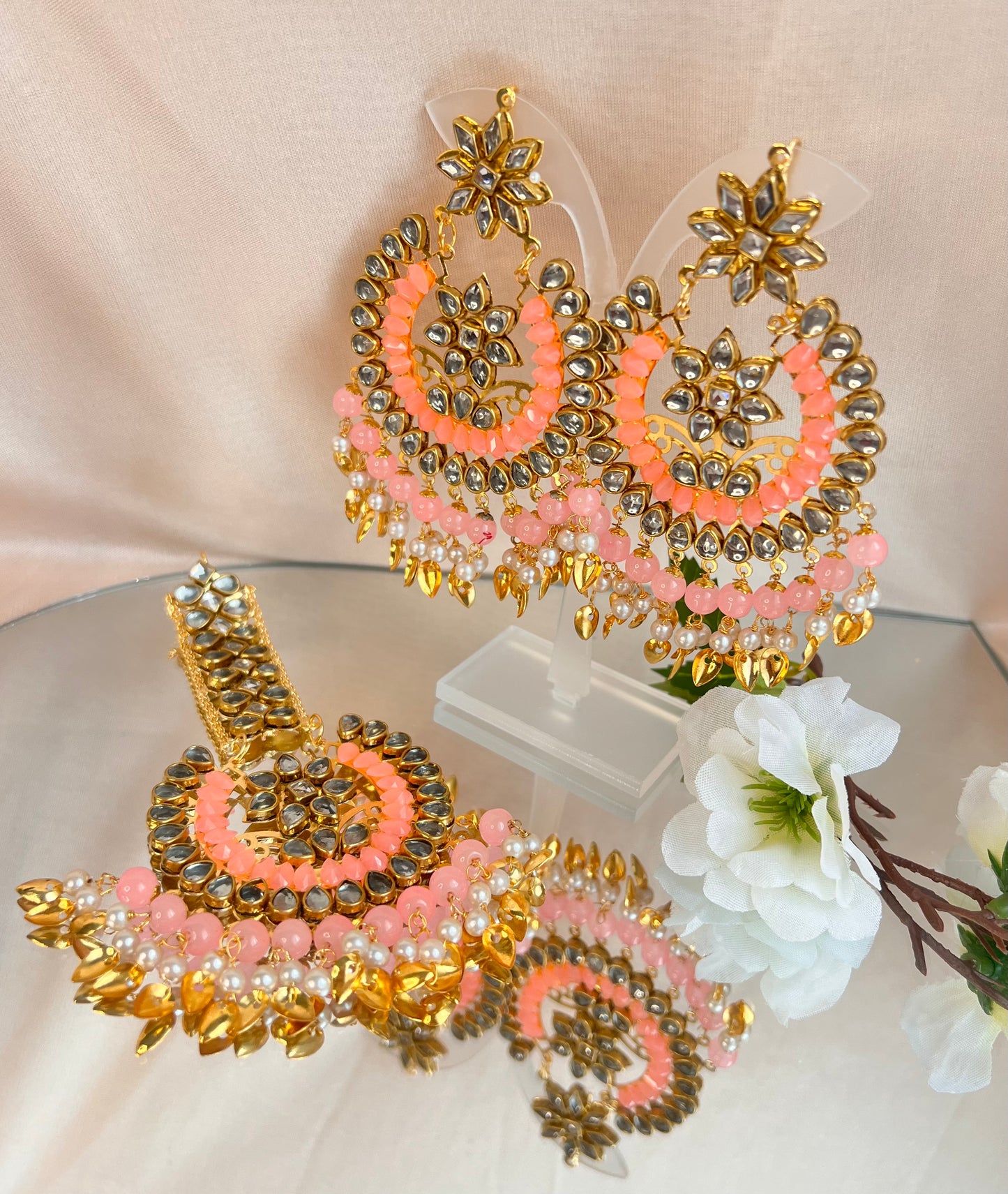 Kundan Tikka set - 5 colors