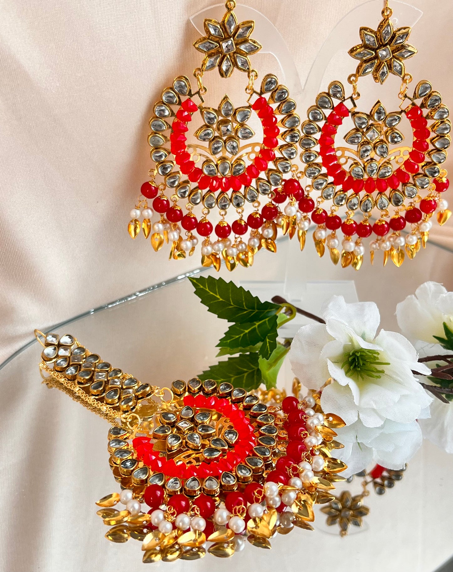 Kundan Tikka set - 5 colors