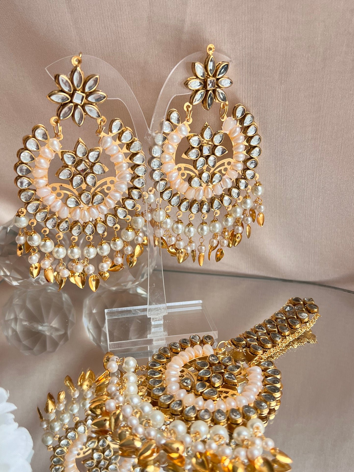 Kundan Tikka set - 5 colors