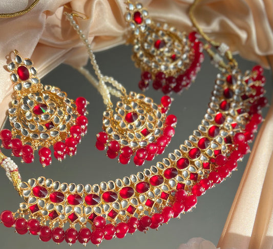CLEARANCE SALE Jasmine Kundan Necklaceset - 8 colors